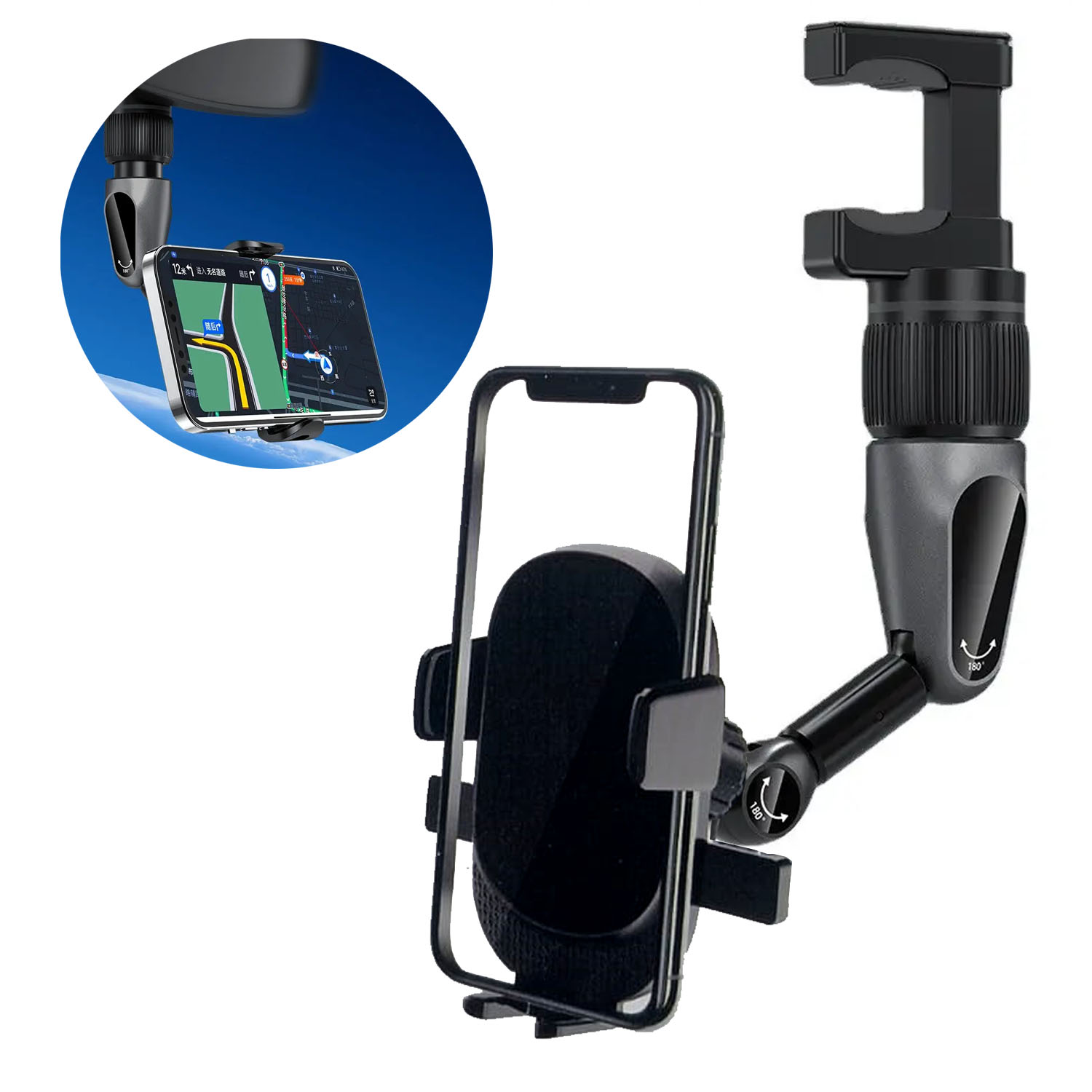 Miniatura 3 de Soporte Celular Carro Espejo S802